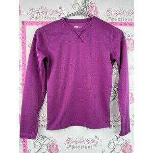 MEC long sleeve shirt stretchy purple Girls' Long-Sleeve Crewneck Top - Magenta
